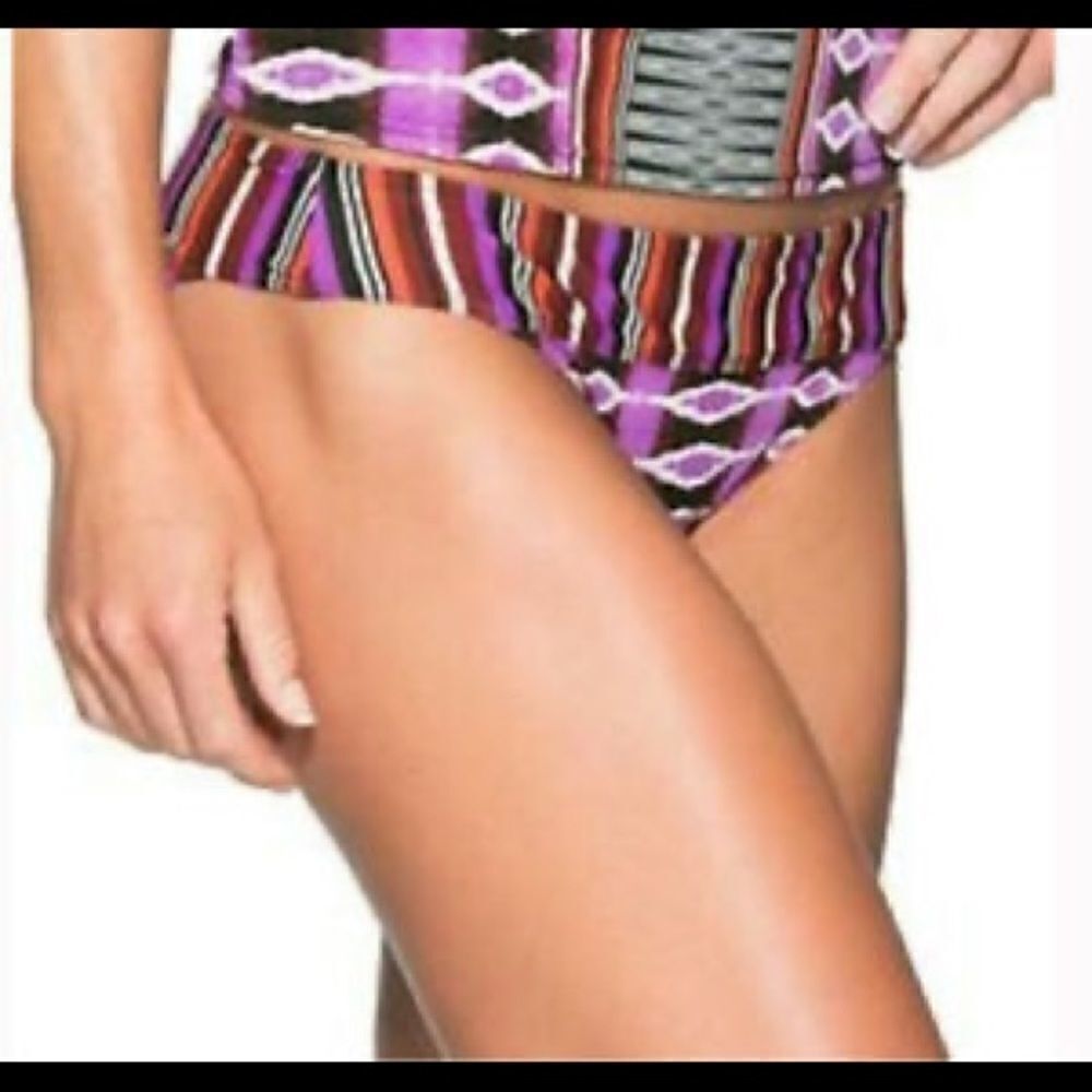 EUC ATHLETA REVERSIBLE SWIM BOTTOMS BIKINI LARGE